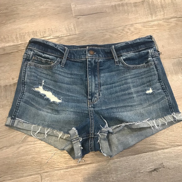 Hollister short-shorts distressed bandana cut out - Picture 2 of 5